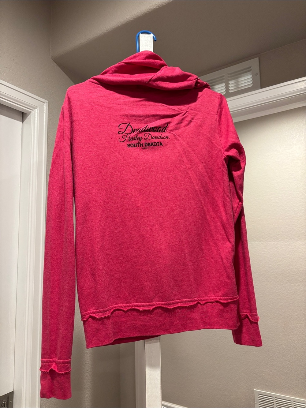 Harley-Davidson Hot Pink Full-Zip Hoodie - Picture 2 of 4